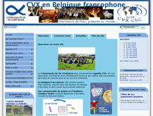 Tablet Screenshot of cvx-belgique.org